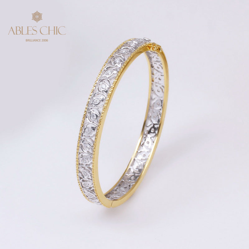 Florales Filigran-Zirkon-Armband 5021
