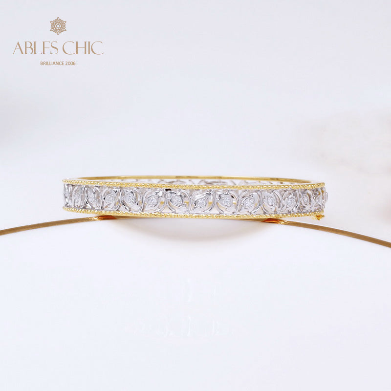 Florales Filigran-Zirkon-Armband 5021
