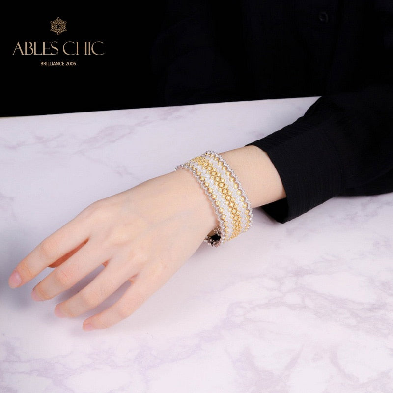 Stoffelement Sternenarmband 5076