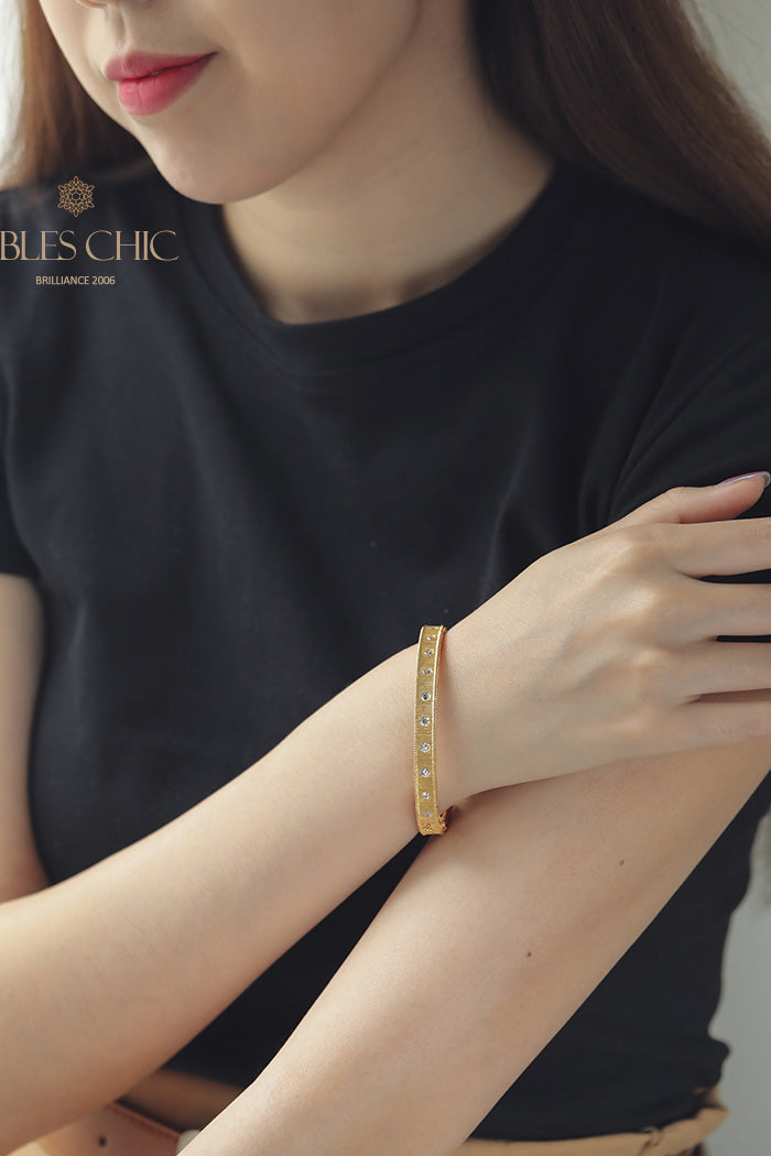 Stoffelement Seidiges Armband 203588