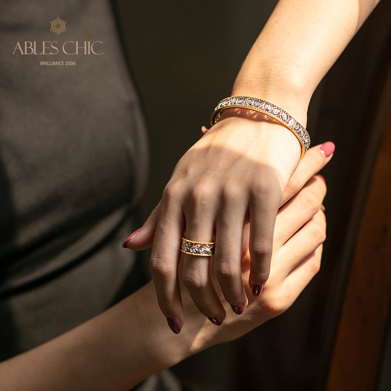 Florales Filigran-Zirkon-Armband 5021