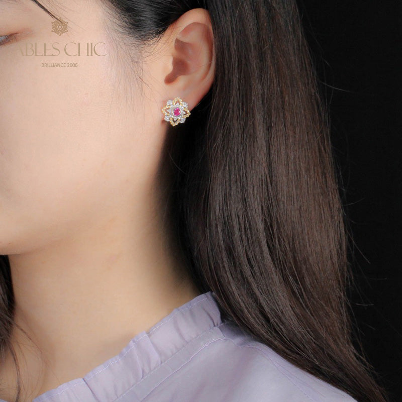 Kultige filigrane Kleeblatt-Ohrringe 5535