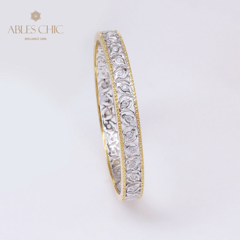 Florales Filigran-Zirkon-Armband 5021