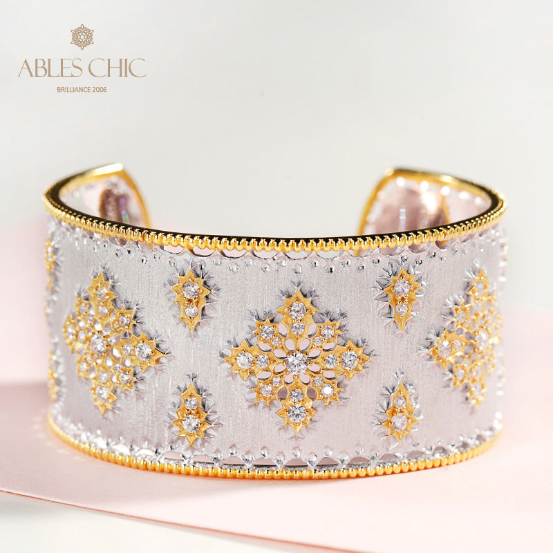 Seidiges Blumenarmband 5002