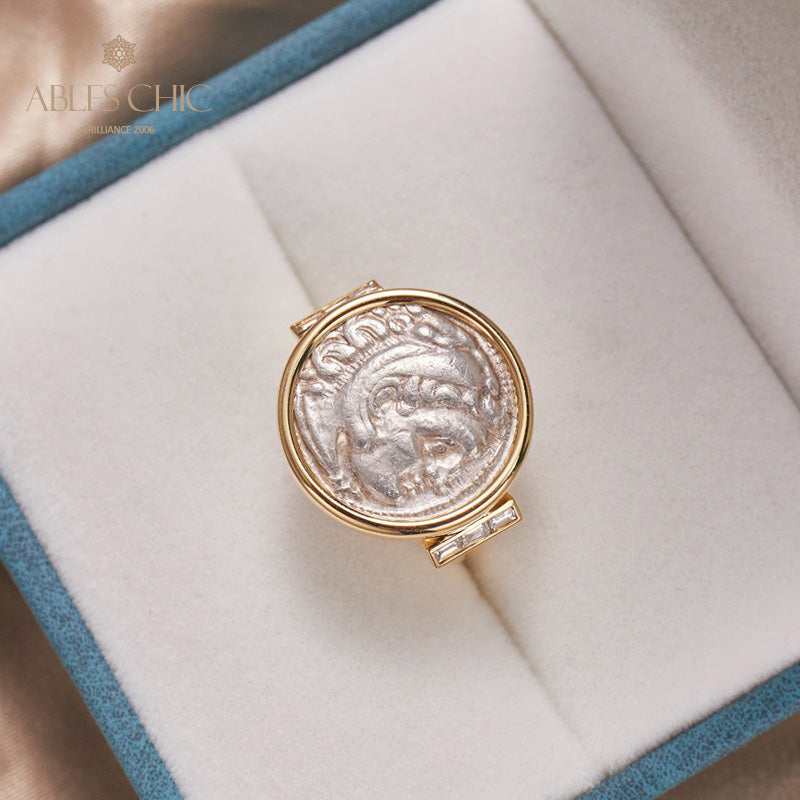 Byzantinischer Herakles-Lira-Münzring