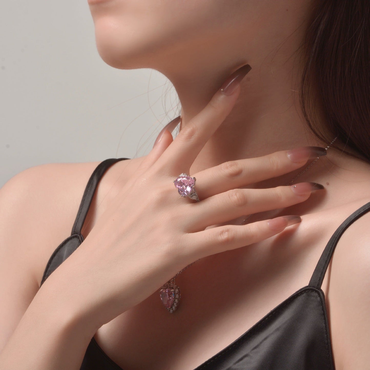 Rosa Saphir Ehering R0926