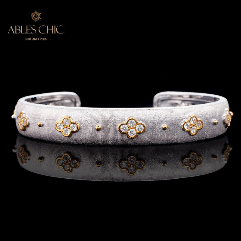 CZ Kleeblatt Armband 6107