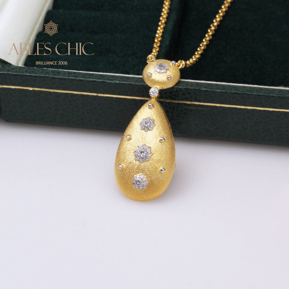Seidige Tropfen-Blumenkette 5024