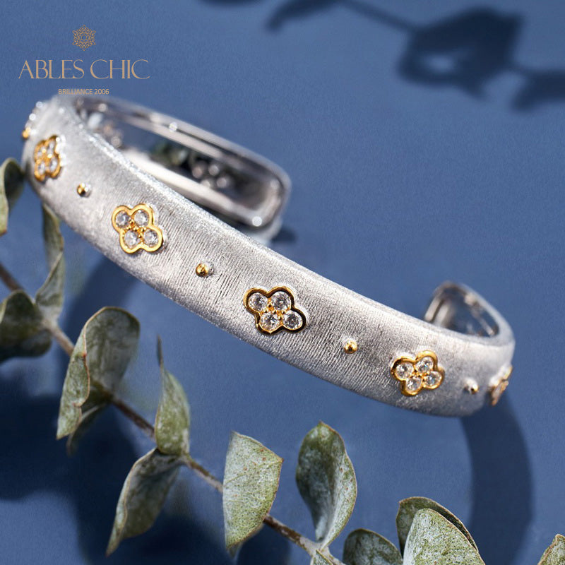 CZ Kleeblatt Armband 6107