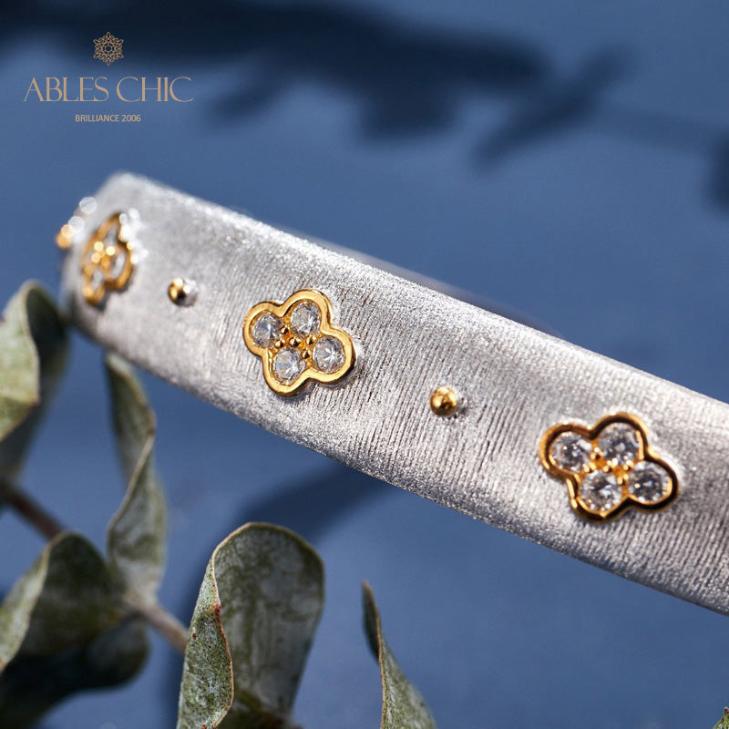 CZ Kleeblatt Armband 6107