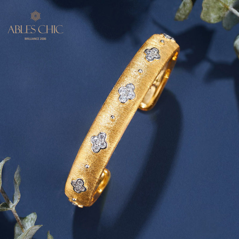 CZ Kleeblatt Armband 6107