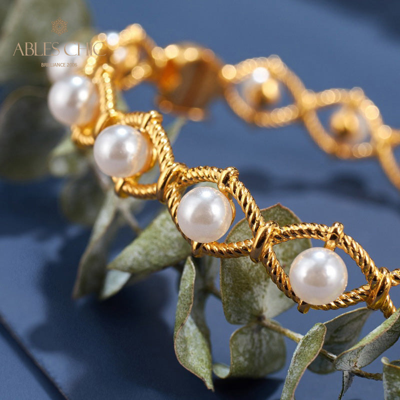 Infinity-Seilketten-Perlenarmband 6109
