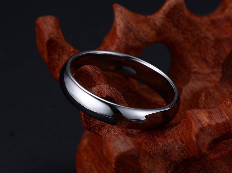 Classic Domed Gold Tungsten Engagement Band Couple Ring Wholesale Plated 4mm 6mm - Ables Mall