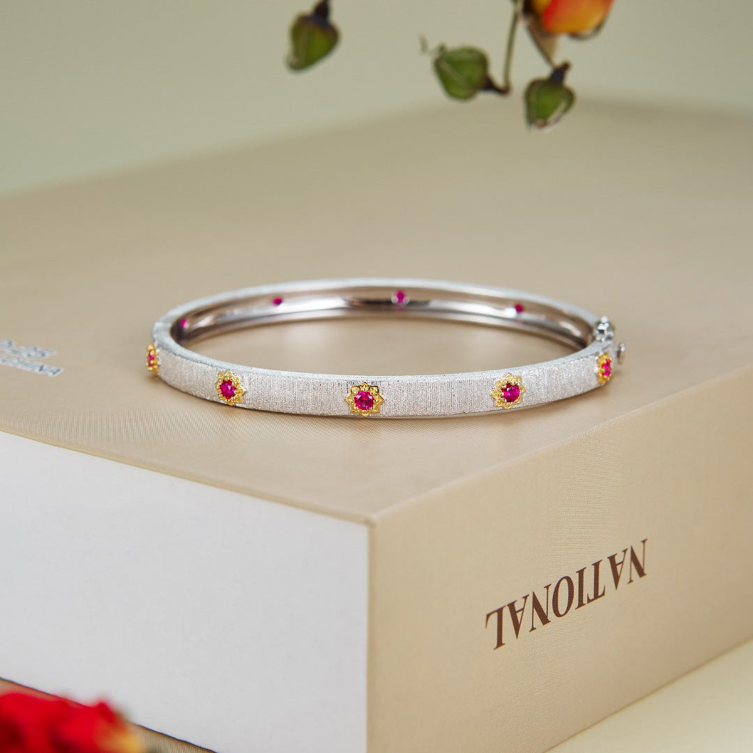 Sonnenblumen-Armband mit Scharnier 5464