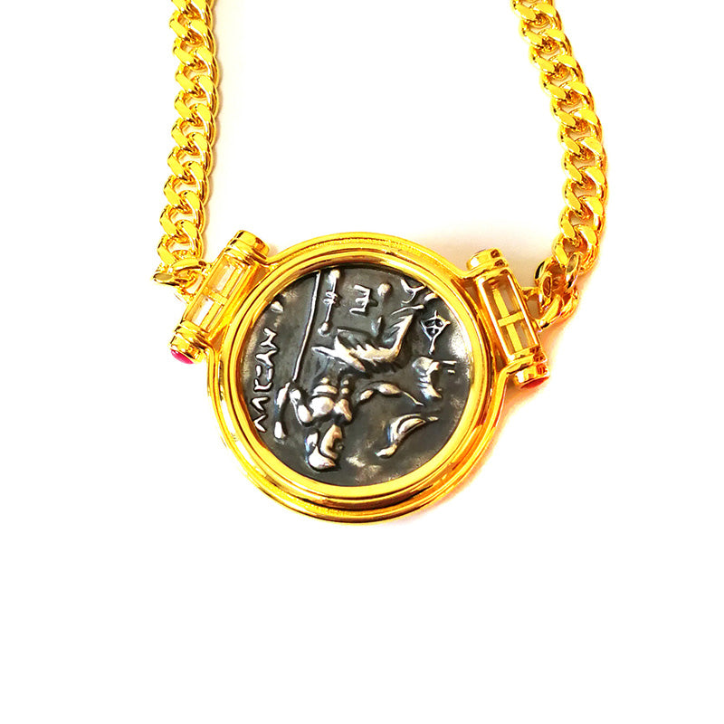 Griechische antike Münzkette 6043