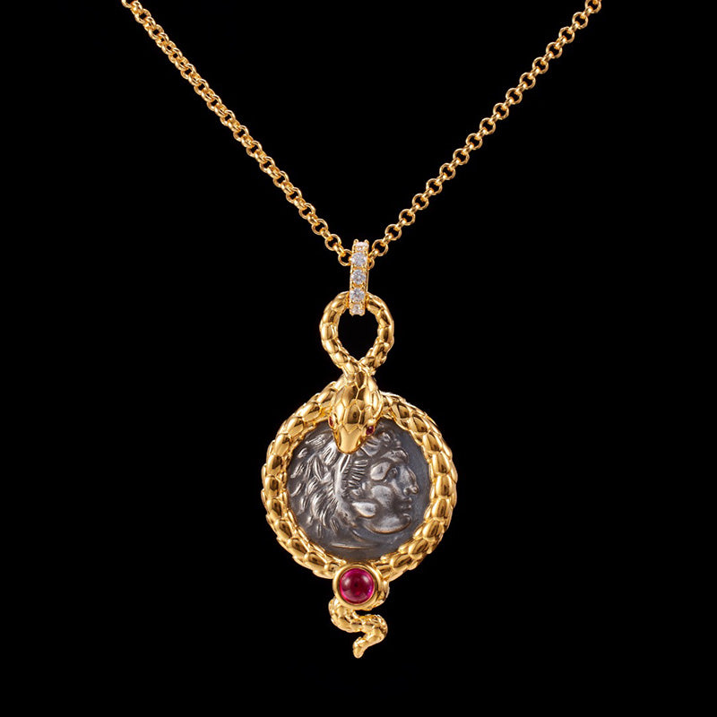 Byzantinische Schlangenmünzenkette 6057