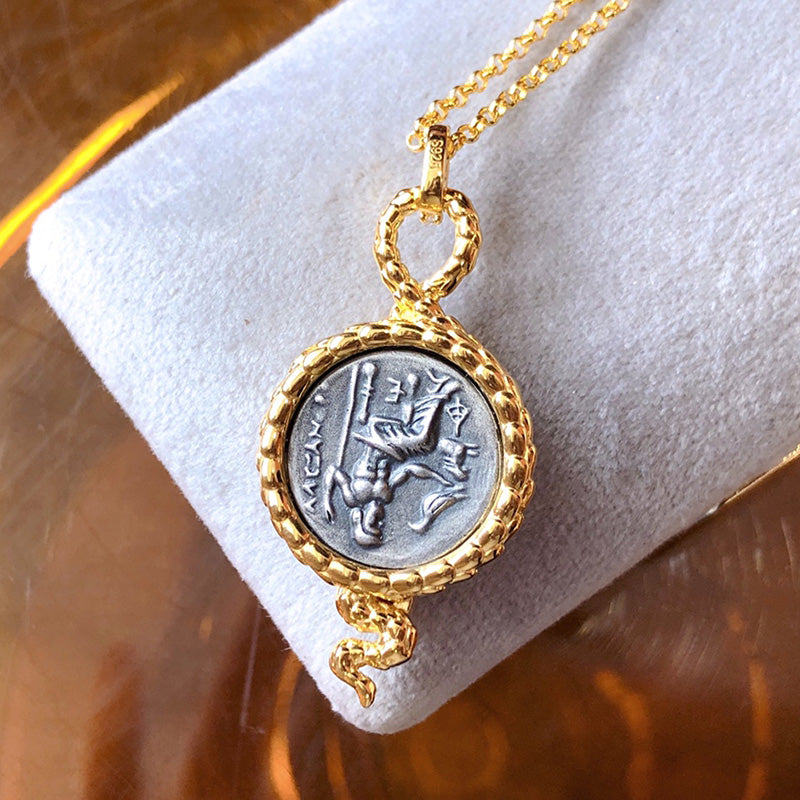 Byzantinische Schlangenmünzenkette 6057