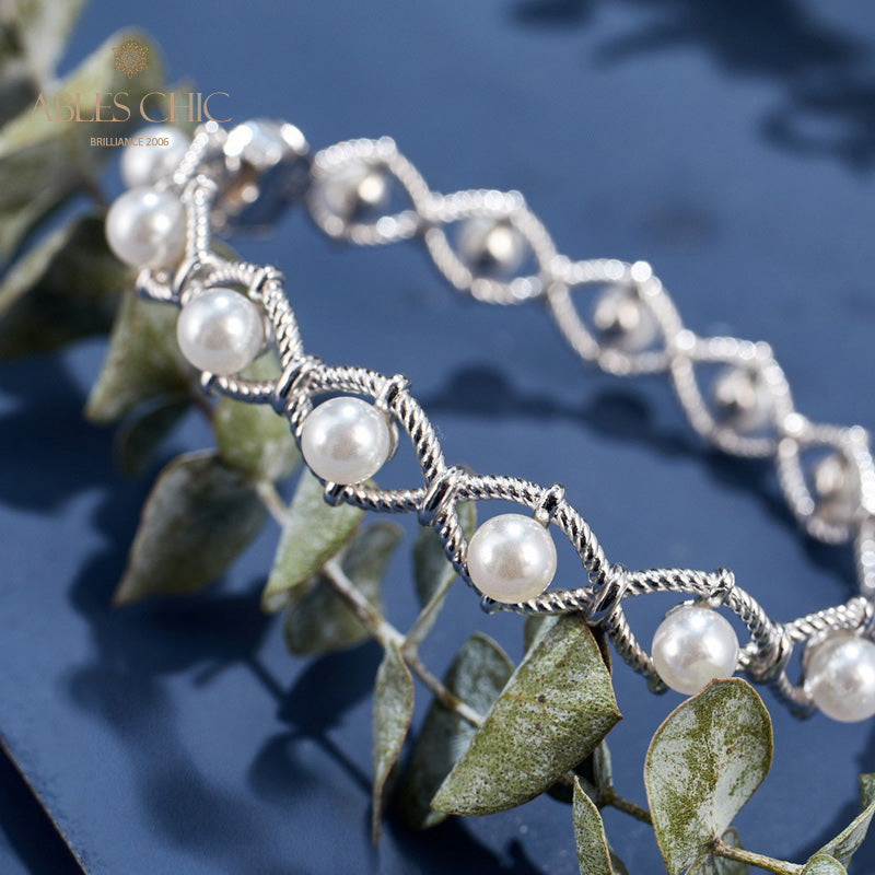 Infinity-Seilketten-Perlenarmband 6109