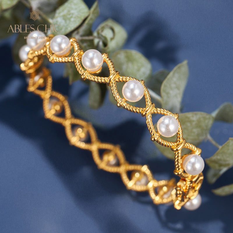 Infinity-Seilketten-Perlenarmband 6109