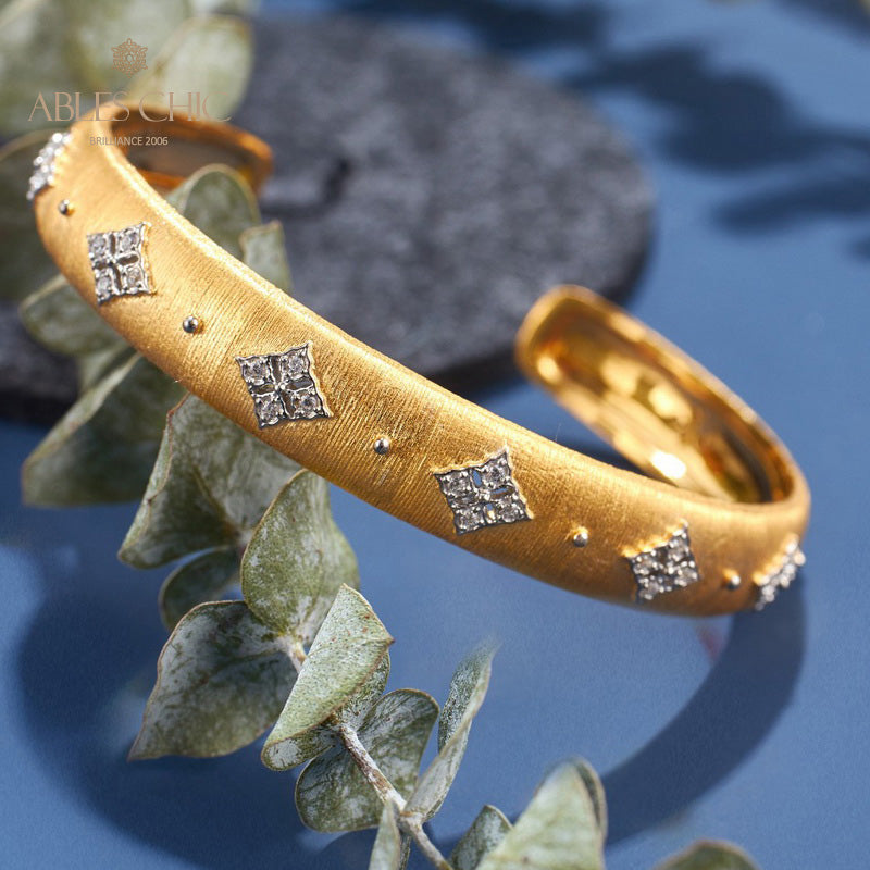 Offenes Kleeblatt-Armband 6106