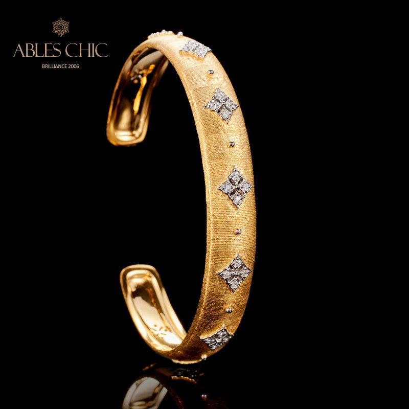 Offenes Kleeblatt-Armband 6106