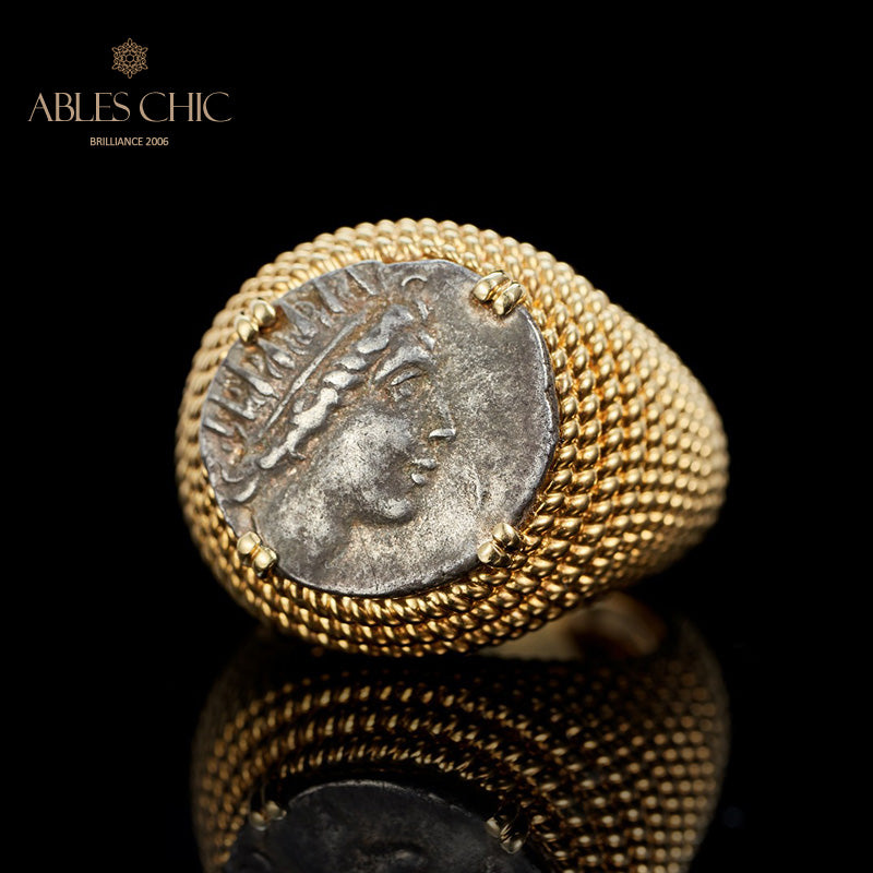 Byzantinischer Ring mit Helios-Münze