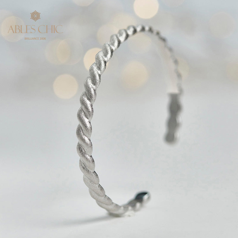 Mattes Armband mit Seilmuster 5921