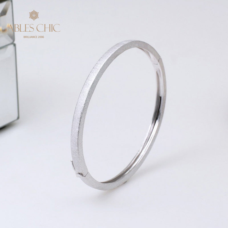 Gebürstetes ovales Scharnierarmband 5344