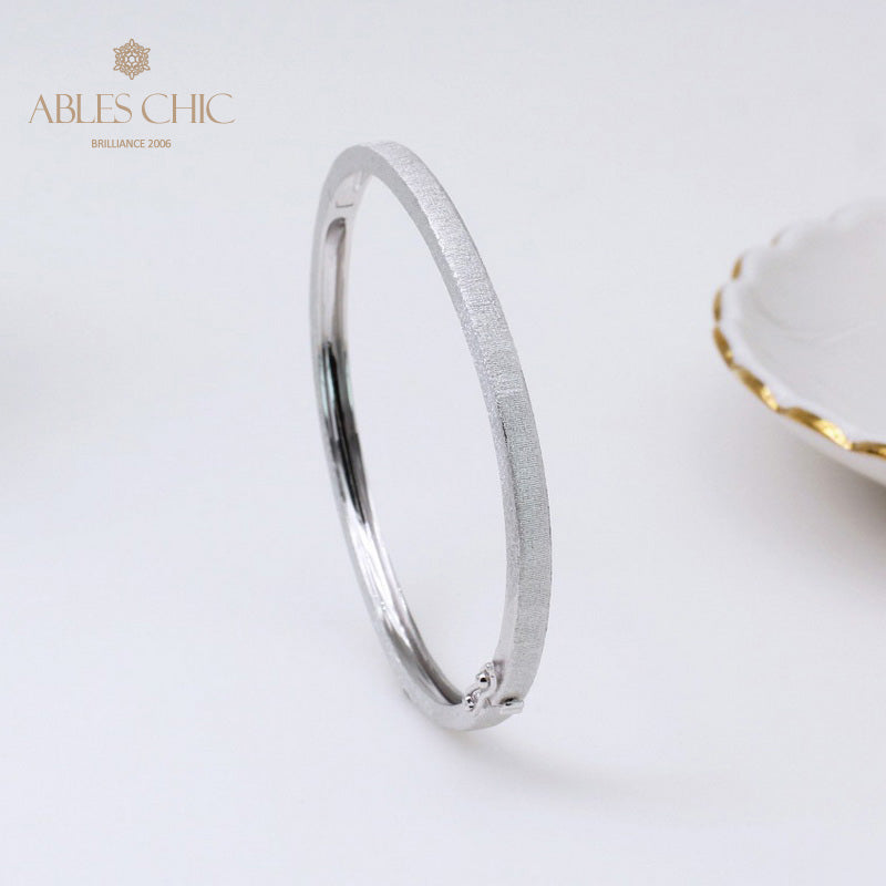 Gebürstetes ovales Scharnierarmband 5344
