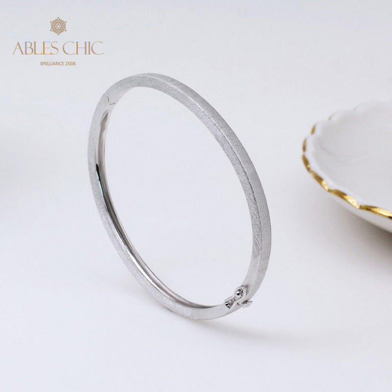 Gebürstetes ovales Scharnierarmband 5344