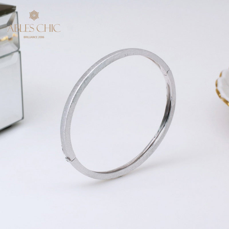Gebürstetes ovales Scharnierarmband 5344