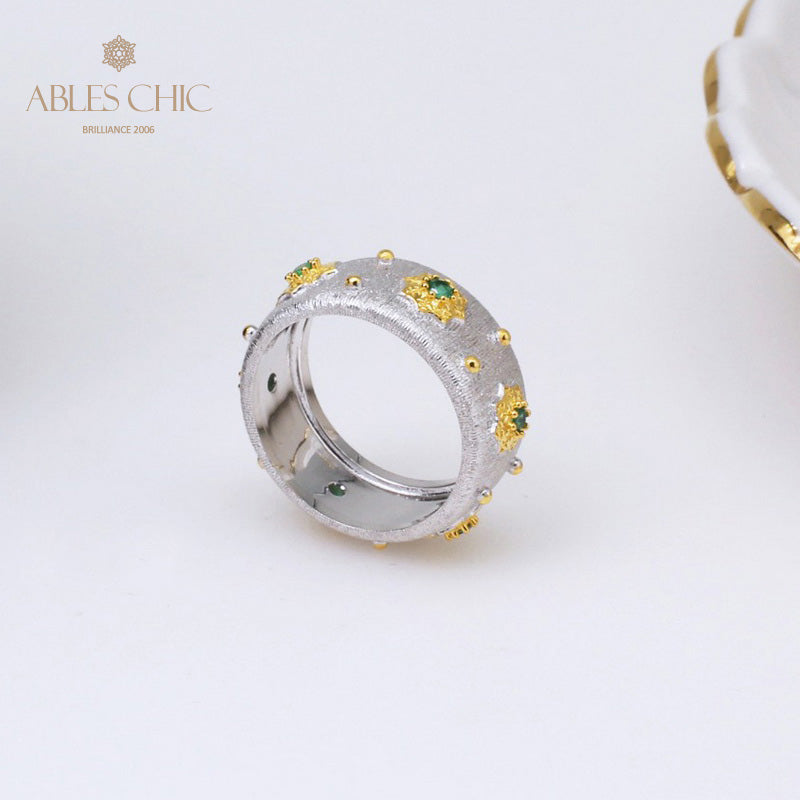 Sternenblumen-Seidenring 5029