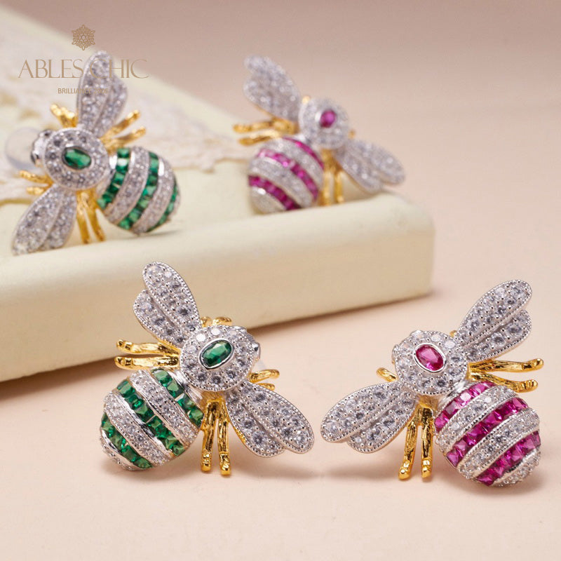 Vivid Beetles Bienenohrringe 5777