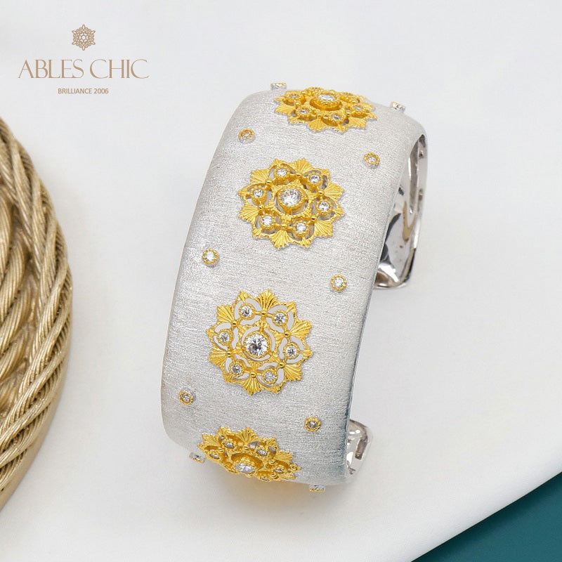 Stoffmuster Blumenarmband 5636
