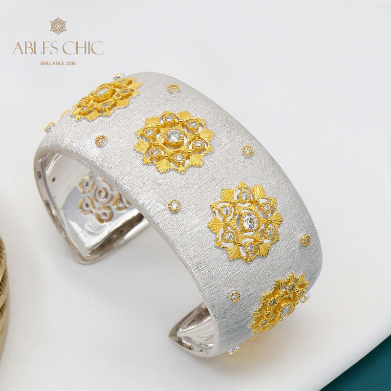 Stoffmuster Blumenarmband 5636