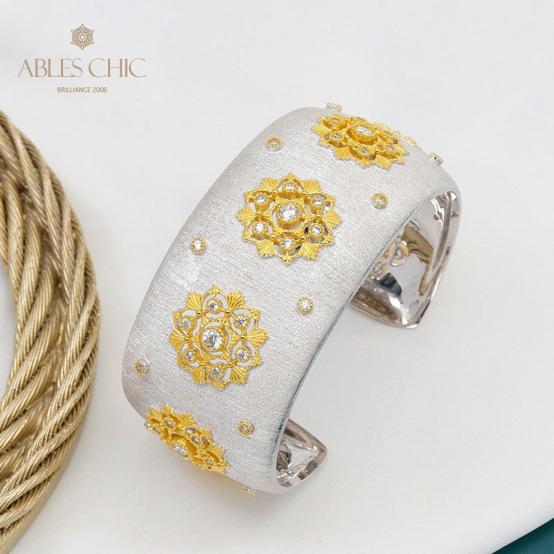 Stoffmuster Blumenarmband 5636