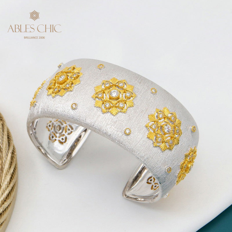 Stoffmuster Blumenarmband 5636
