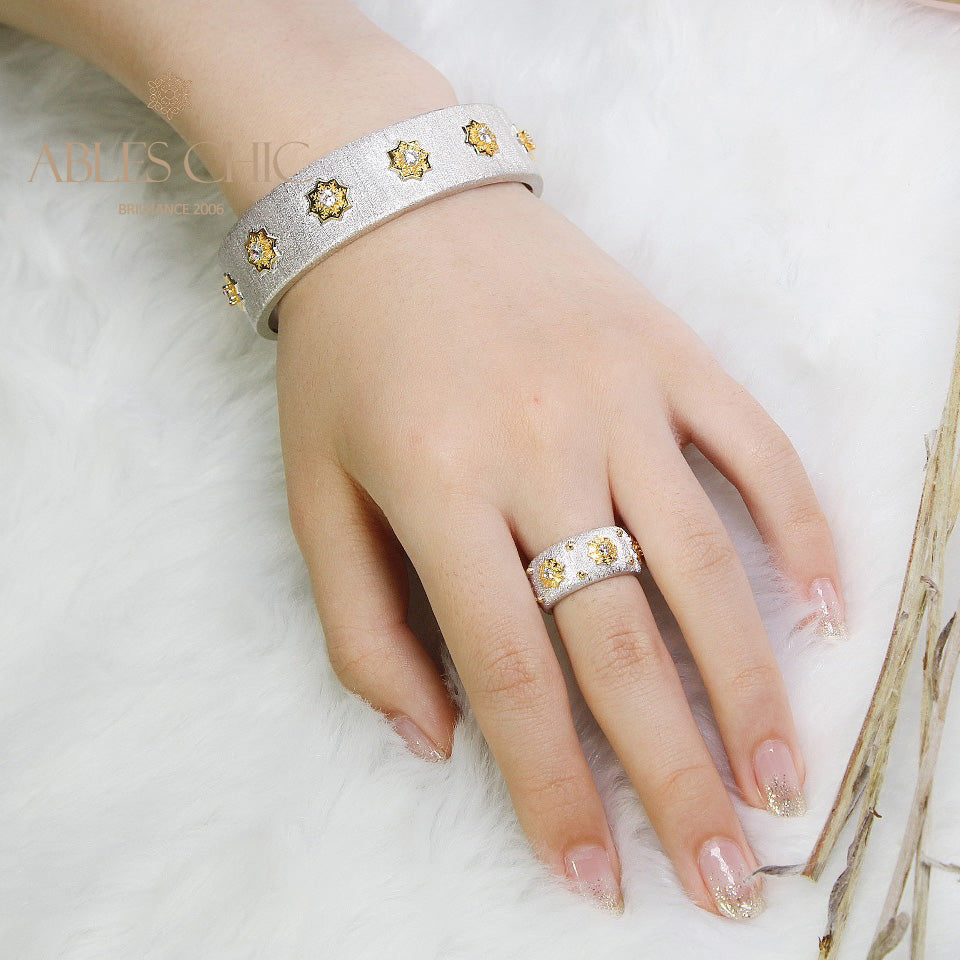 Stoffelement Sternenarmband 5206