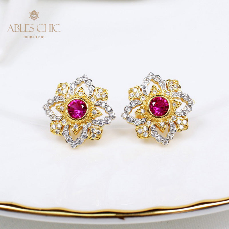 Kultige filigrane Kleeblatt-Ohrringe 5494