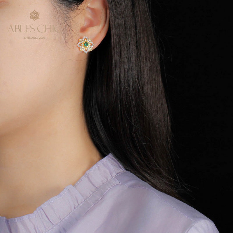 Kultige filigrane Kleeblatt-Ohrringe 5494