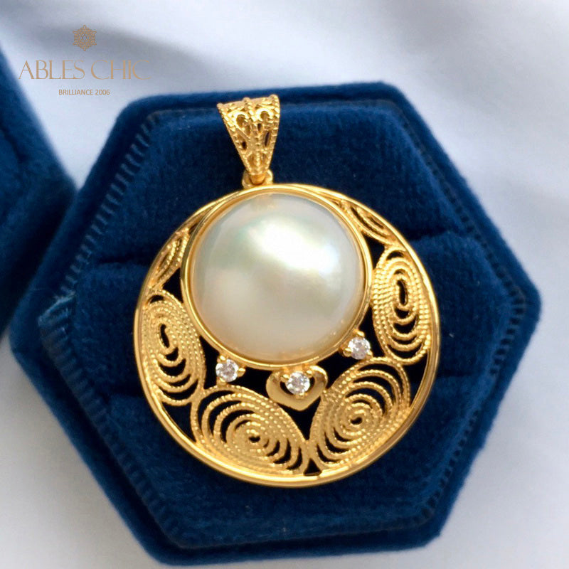 Mabe Pearl Filigrananhänger 5843