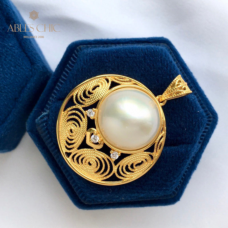 Mabe Pearl Filigrananhänger 5843