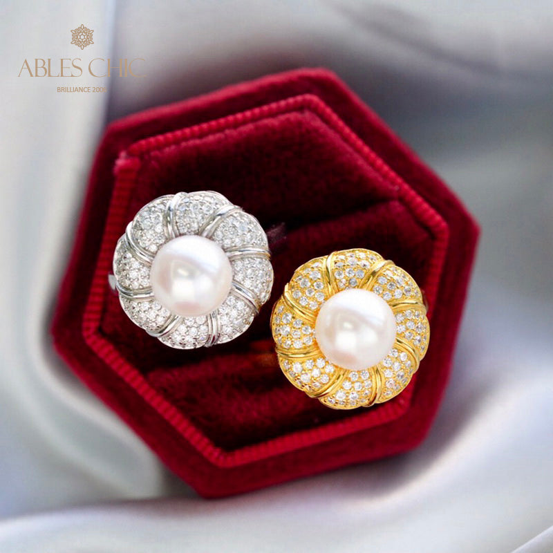 Akoya-Perlen-Blumenring 5783