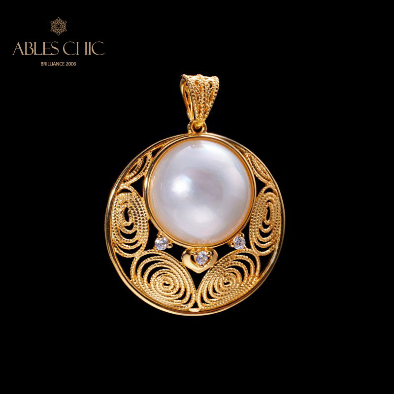 Mabe Pearl Filigrananhänger 5843