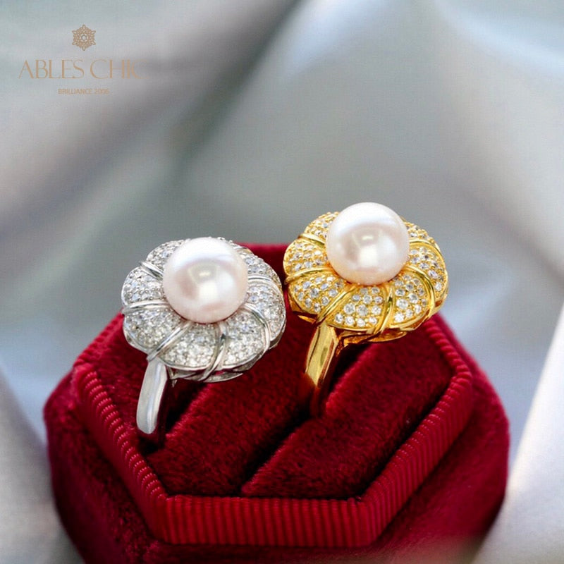 Akoya-Perlen-Blumenring 5783
