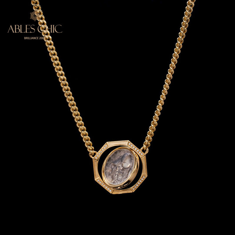 Byzantinische Athena-Medaillon-Halskette