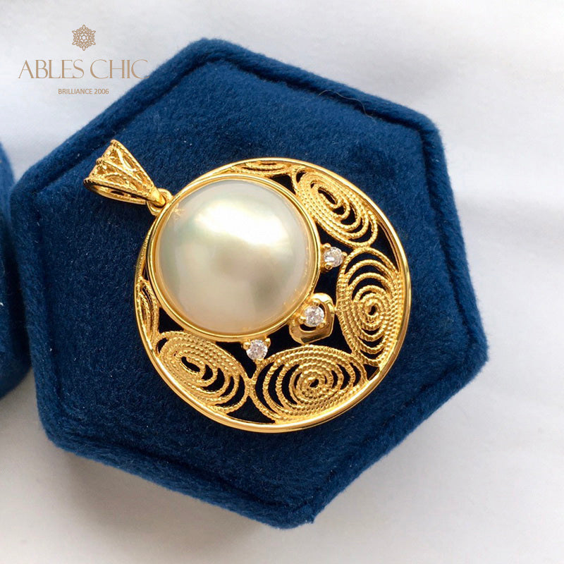 Mabe Pearl Filigrananhänger 5843
