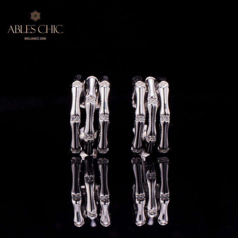 Bambusknoten Ohrringe 5736