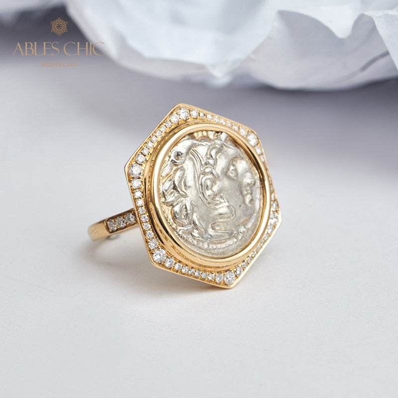 Byzantinischer Herakles-Medaillonring