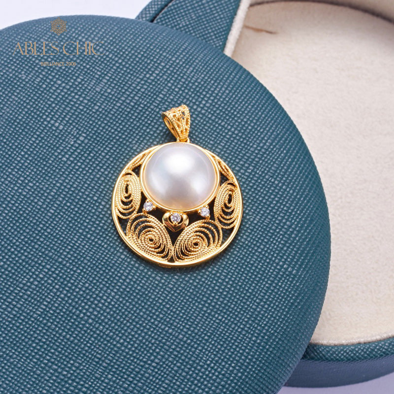 Mabe Pearl Filigrananhänger 5843